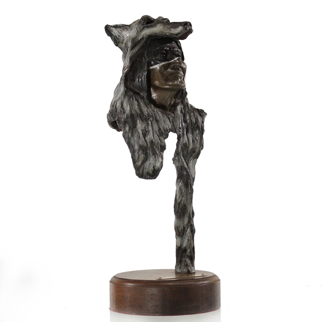 Bruce Contway, Western Bronze "Grey Wolf" Signed (1 of 7)