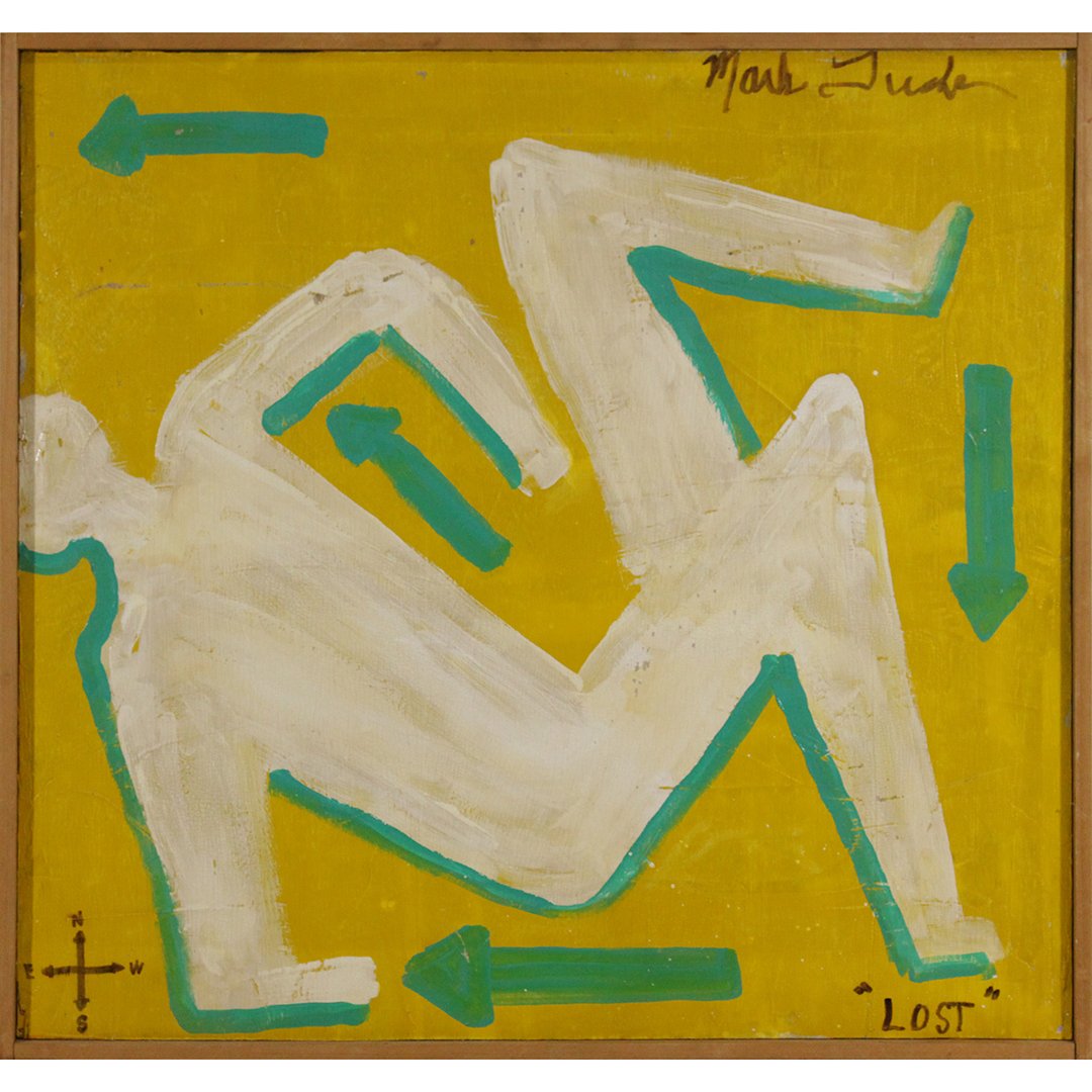 Mark Tucker Outsider Artist Mid-Century Figure Abstract (1 of 5)
