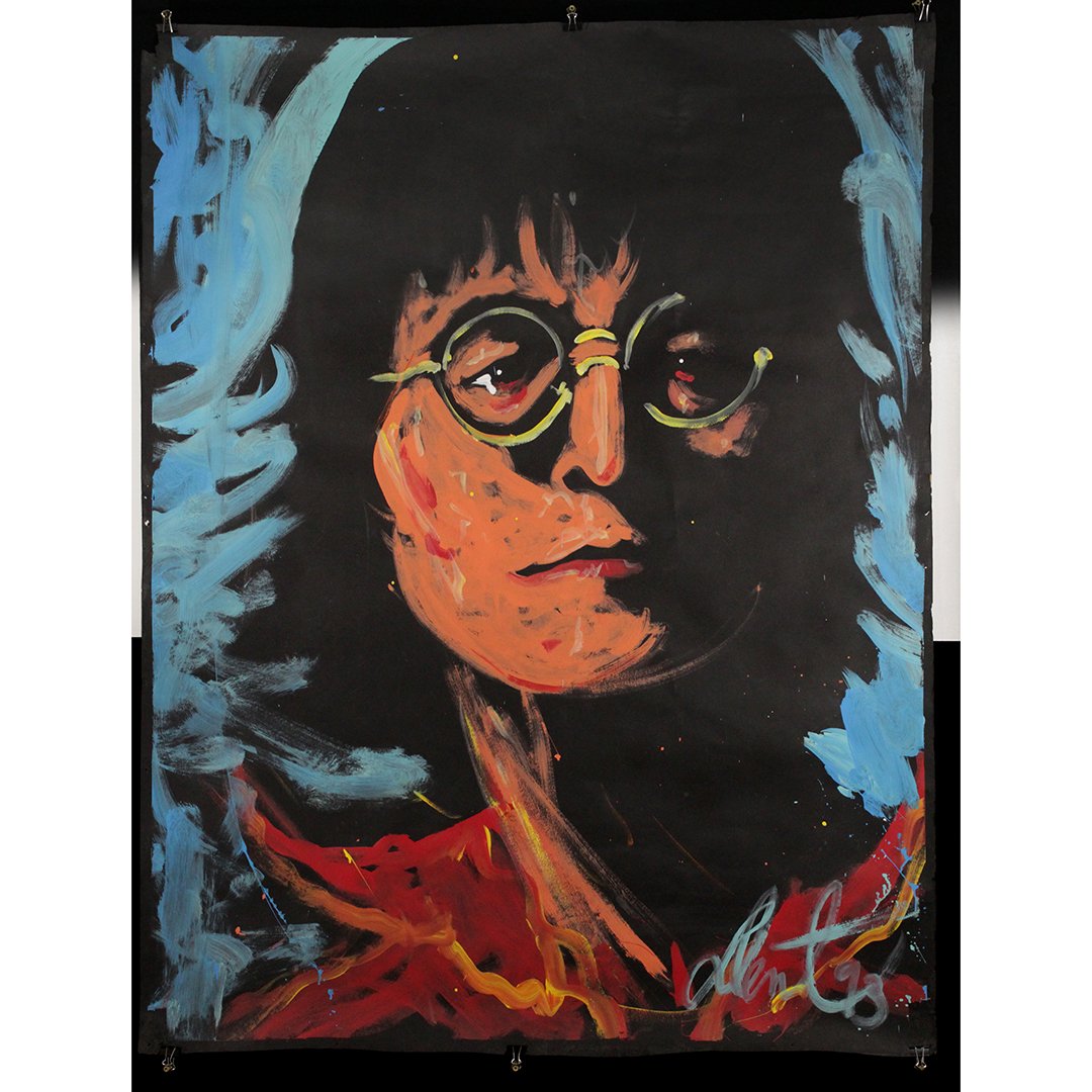 Denny Dent 1948-2004, Large Portrait John Lennon, Oil/p (1 of 6)