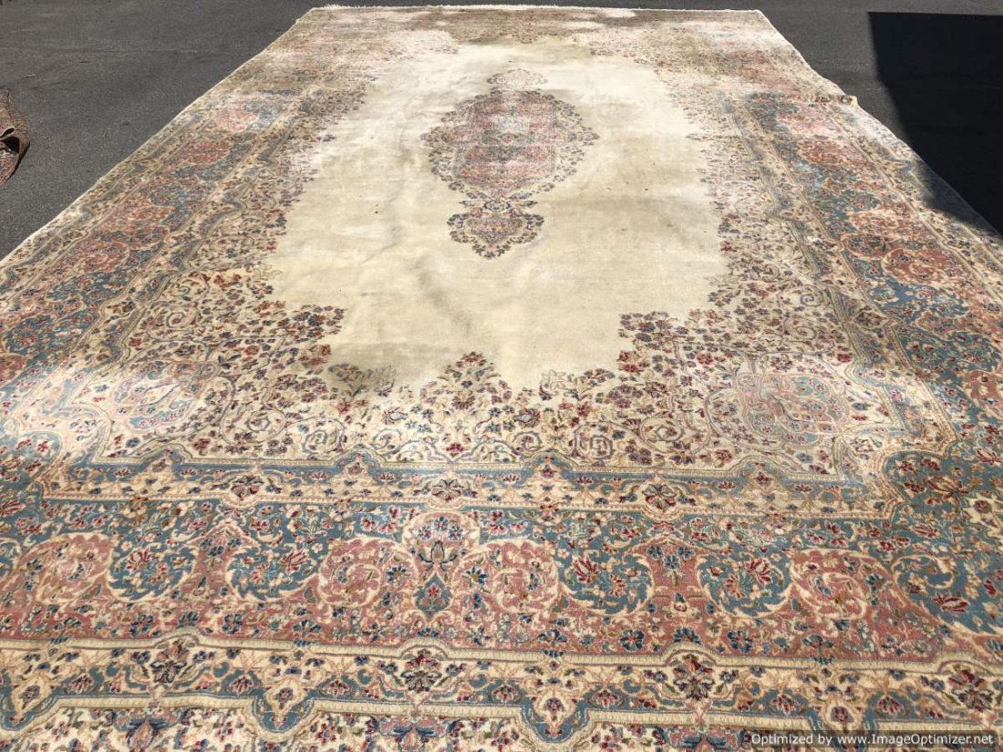 Antique Estate Rug: Palace Size Kirman 24' 4" x 13' 8" (1 of 8)