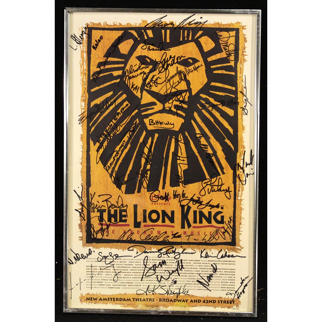 The Lion King Poster Autographed by Entire Cast (1 of 6)
