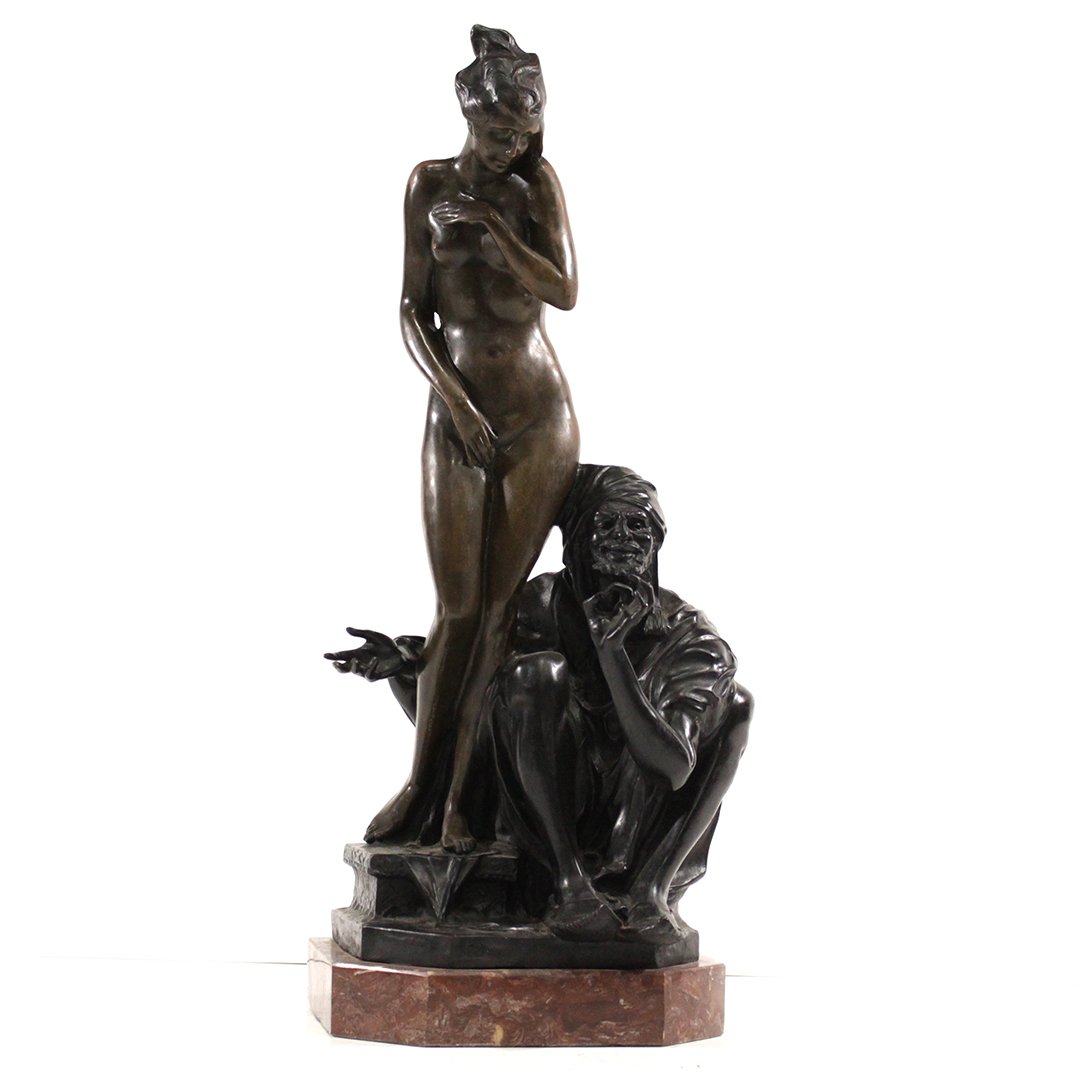 Bruno Zach [1891-1945] 27" Austrian Bronze Slave Market (1 of 9)