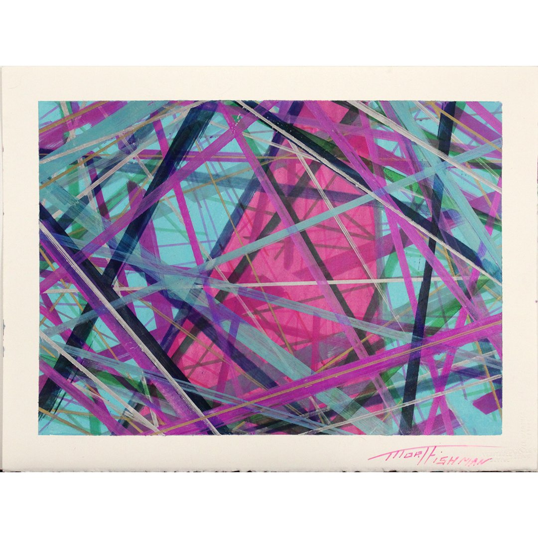 Mort Fishman, Mid-Century Modern Abstract Expressionist (1 of 4)