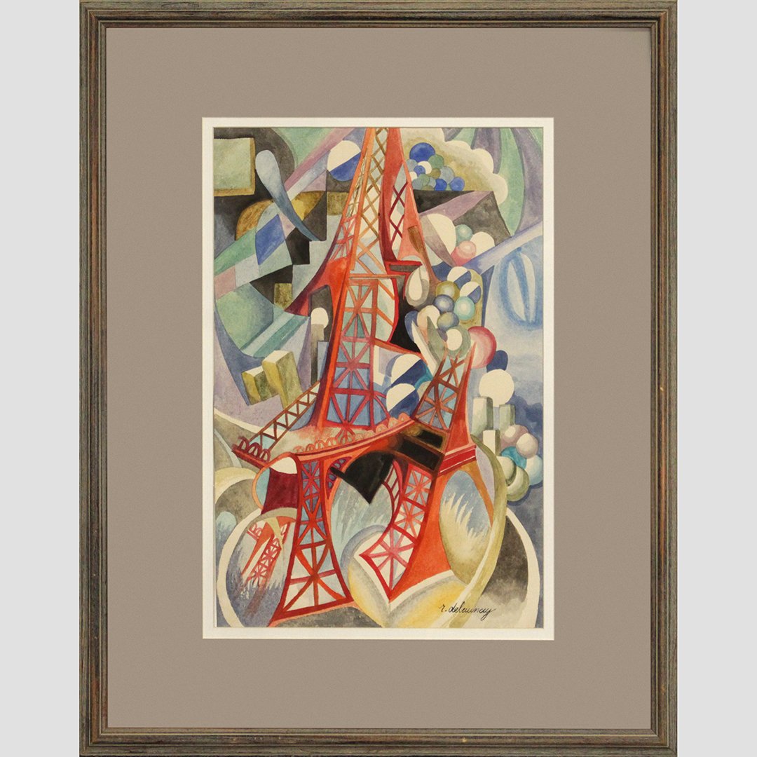 Sonia Delaunay, Watercolor Manhattan Bridge in Abstract (1 of 10)