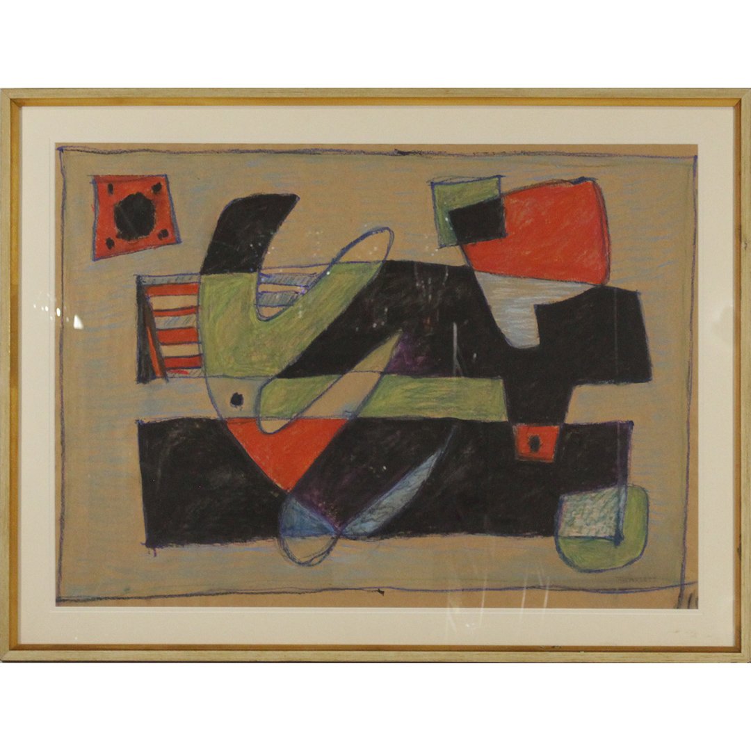 Rolph Scarlett Mid-Century Modern Abstract with COA (1 of 8)
