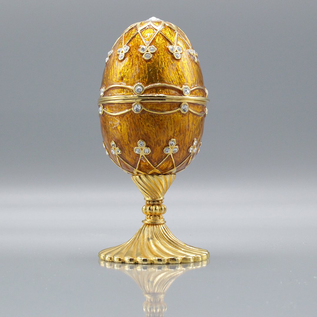 Gold Faberge style Egg Trinket Box (1 of 4)