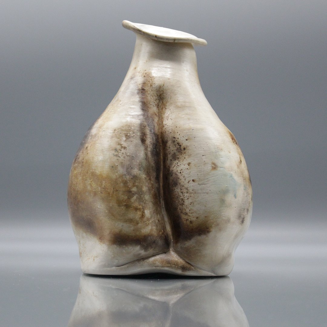 Mid-Century Studio Art Pottery Vase Free Form (1 of 5)