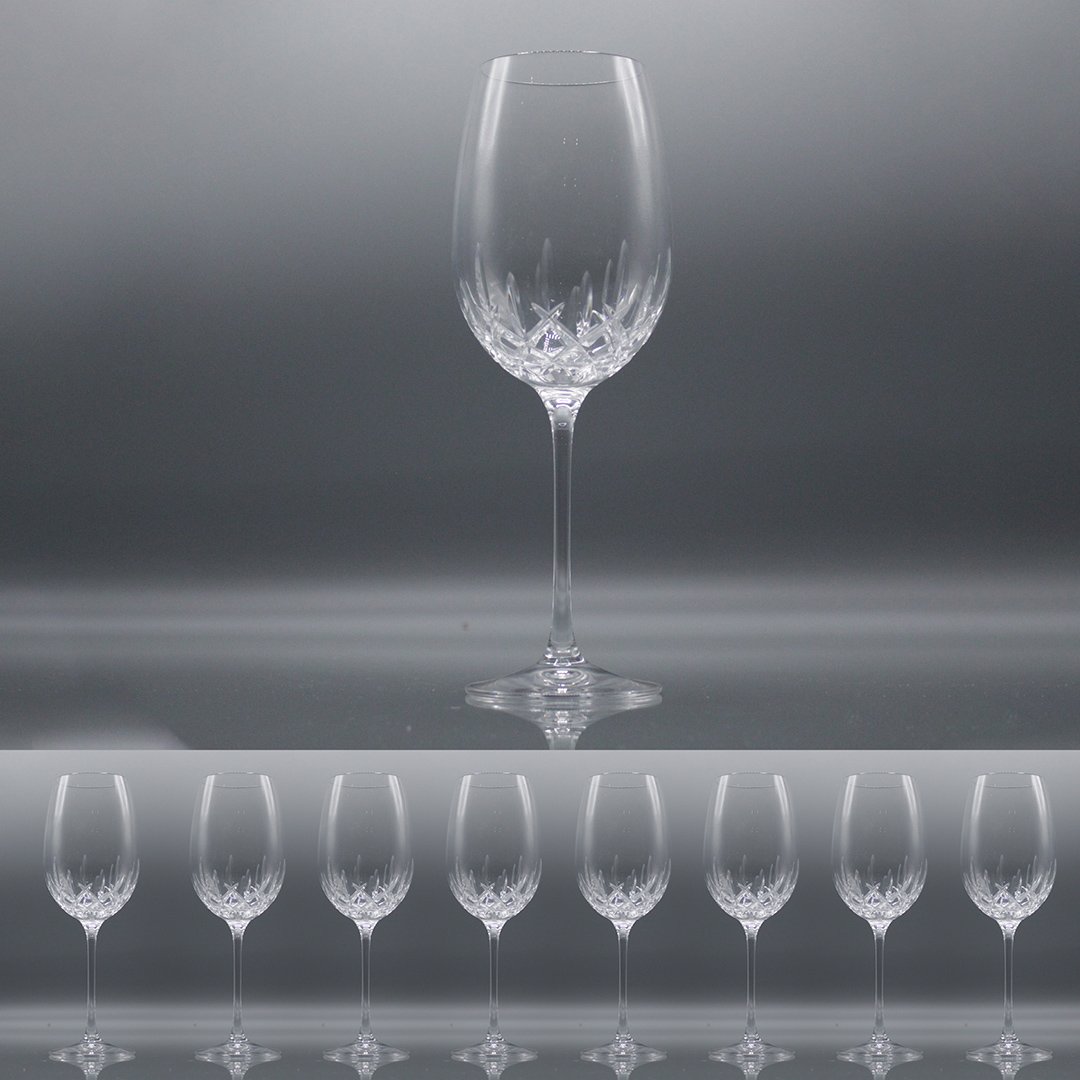 Eight [8] Lenox Crystal Wine Stemware Glasses: Eight [8] Lenox Crystal Wine Stemware Glasses. Size: 9.5 h