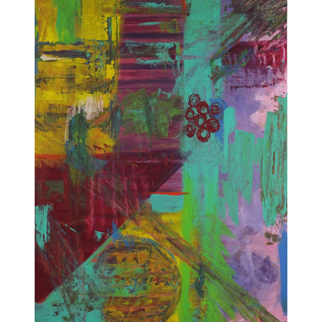 Robin Vanmi, Abstract Expressionist Oil on Canvas (1 of 5)