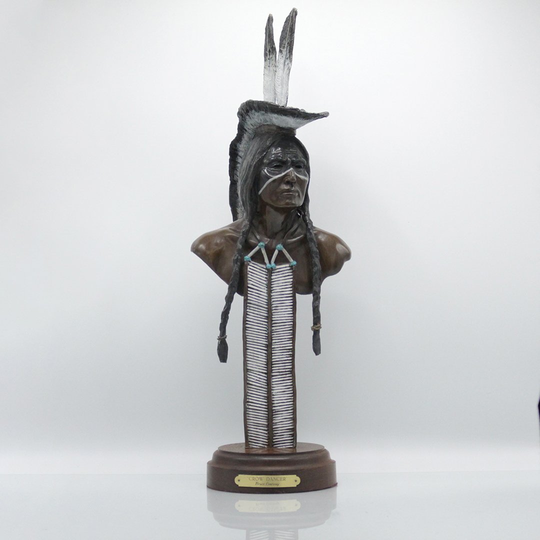 Bruce Contway, Western Bronze "Crow Dancer" Signed (1 of 7)