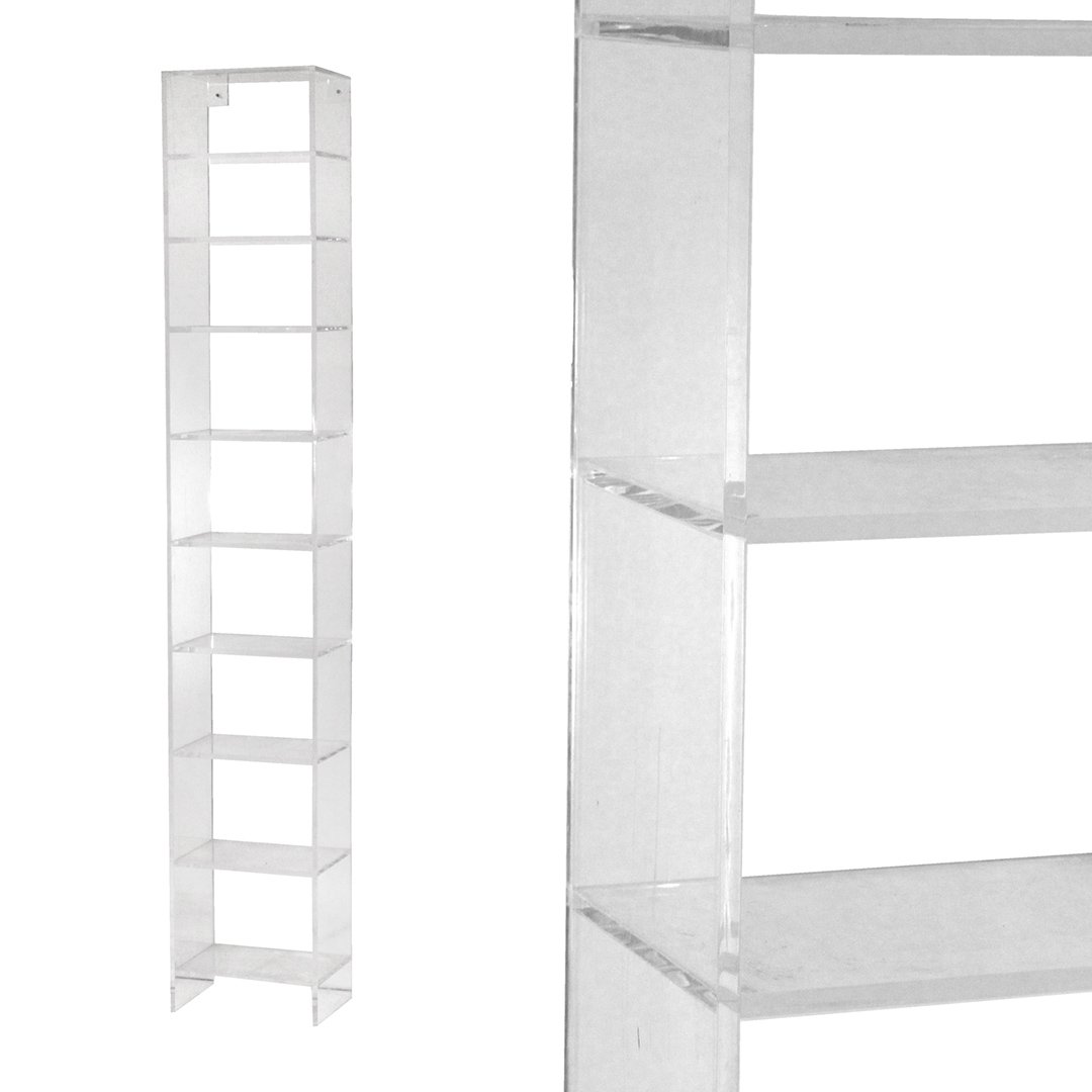 Mid-Century Modern Tall Narrow Lucite Display Rack (1 of 5)