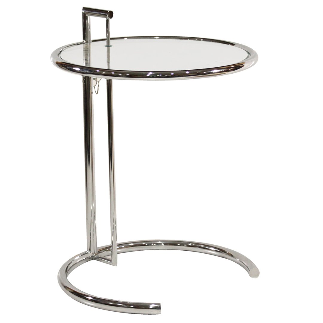 Eileen Gray Style Chrome Circular Stand Adjustable (1 of 6)