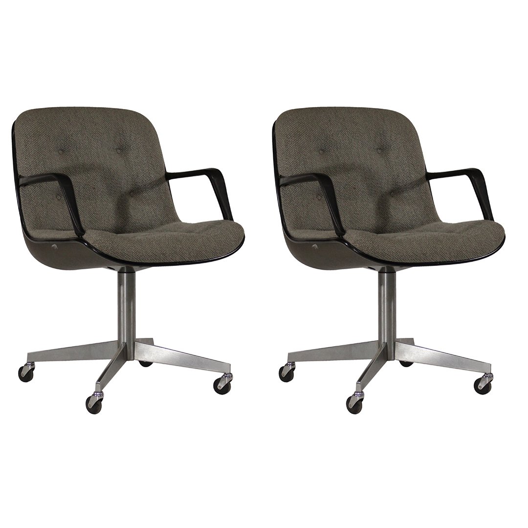 Two [2] Mid-Century Modern Steelcase Swivel Arm Chairs (1 of 8)
