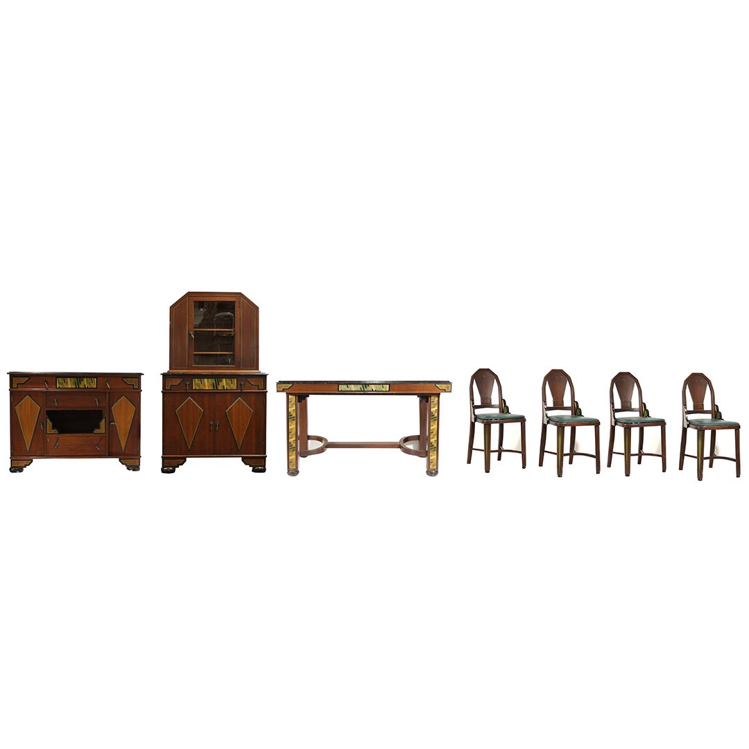 Exceptional Circa 1930 Art Deco 7-Piece Dinette Set (1 of 10)