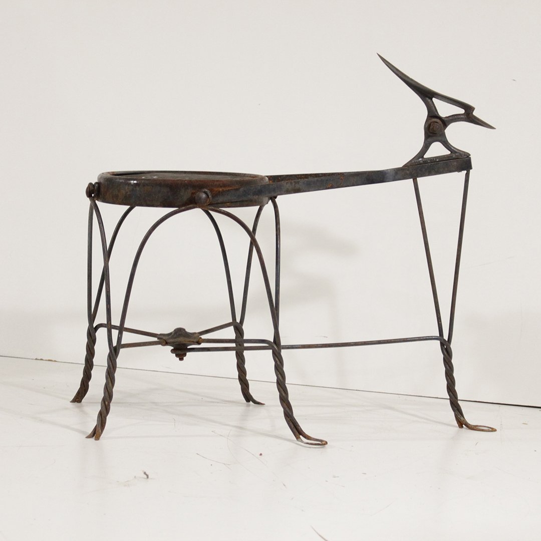 Unique Metal and Wire Cobblers Bench For Shoe Repair (1 of 6)