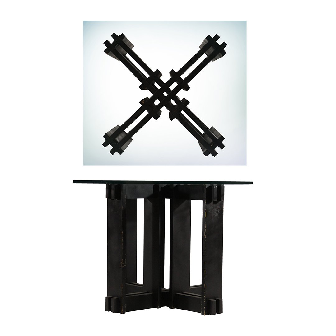 Frank Lloyd Wright Style Mission X Table (1 of 7)