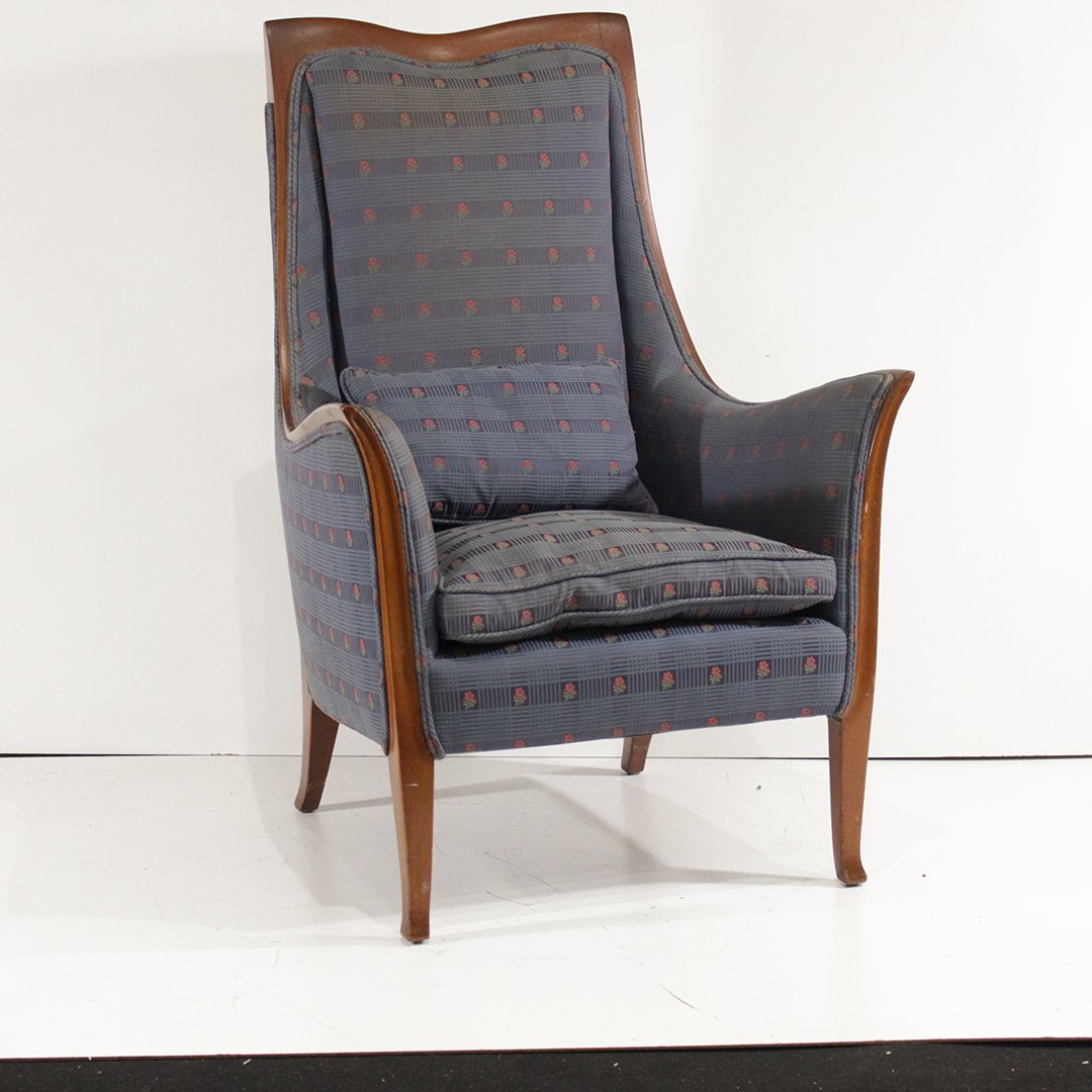 Danish Design Mid-Century Modern Walnut Fireside Chair (1 of 5)