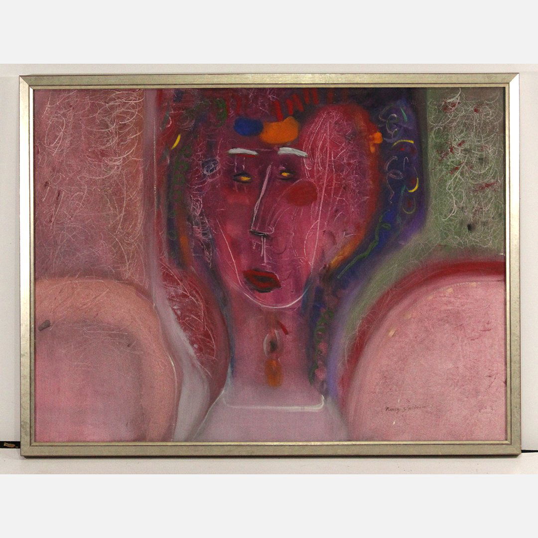 Nancy Zigelbaum, Mid-Century Modern Oil Portrait (1 of 4)