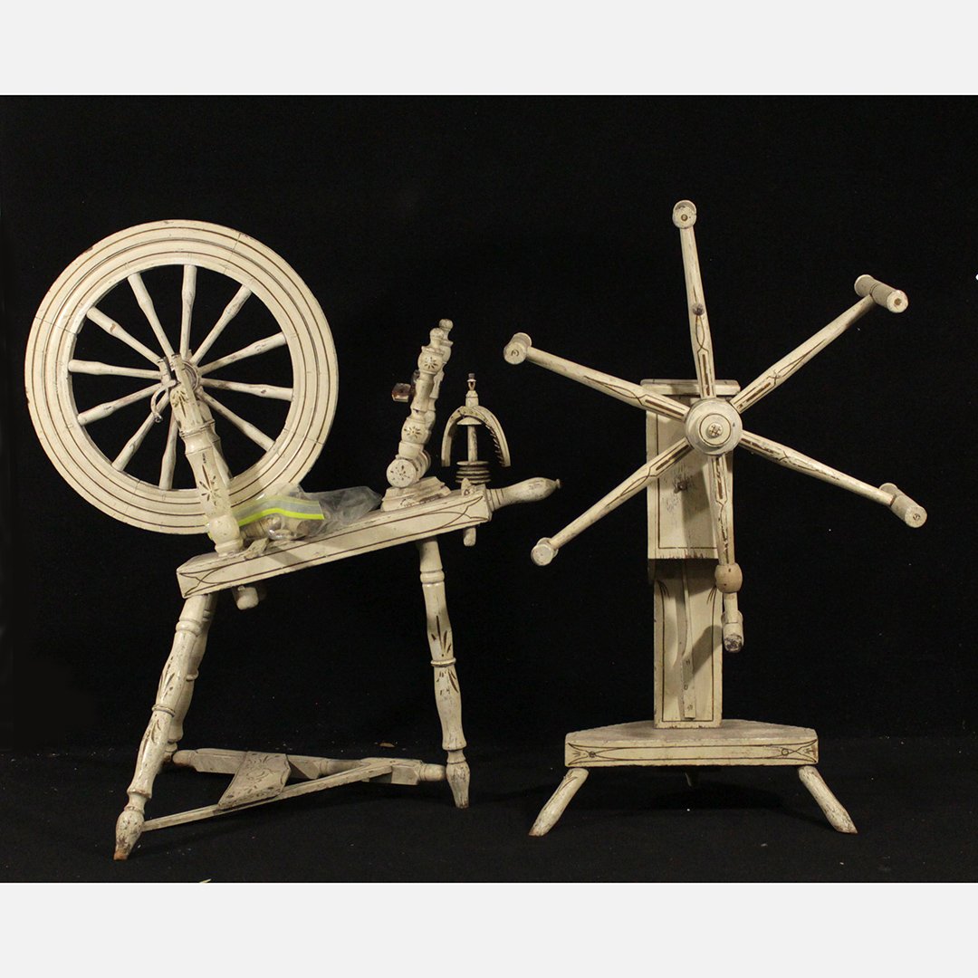 [2] Antique Country Painted Wool Winders - Old (1 of 9)