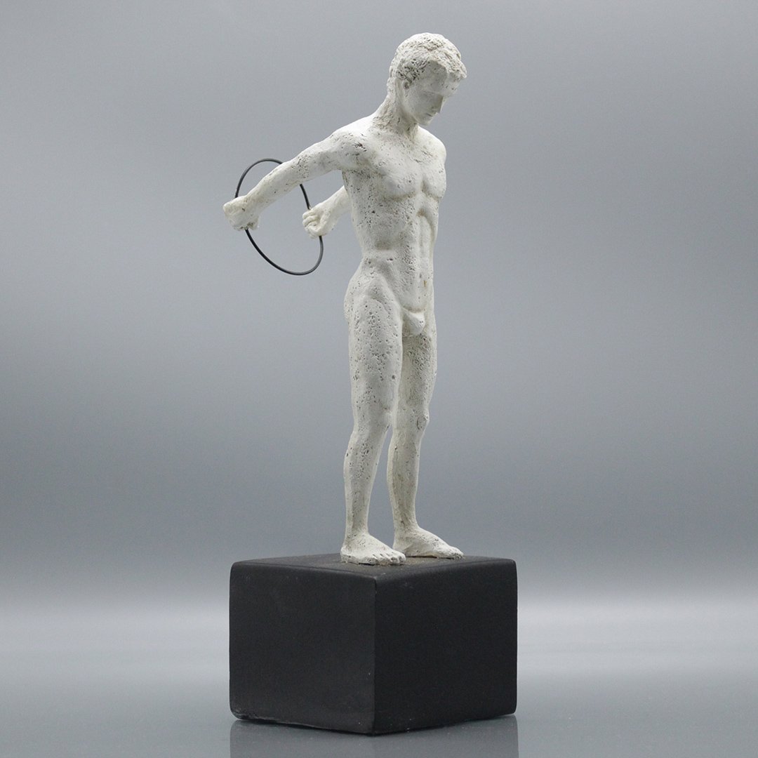 Sculpture of an Athlete with Ring TMS (1 of 5)