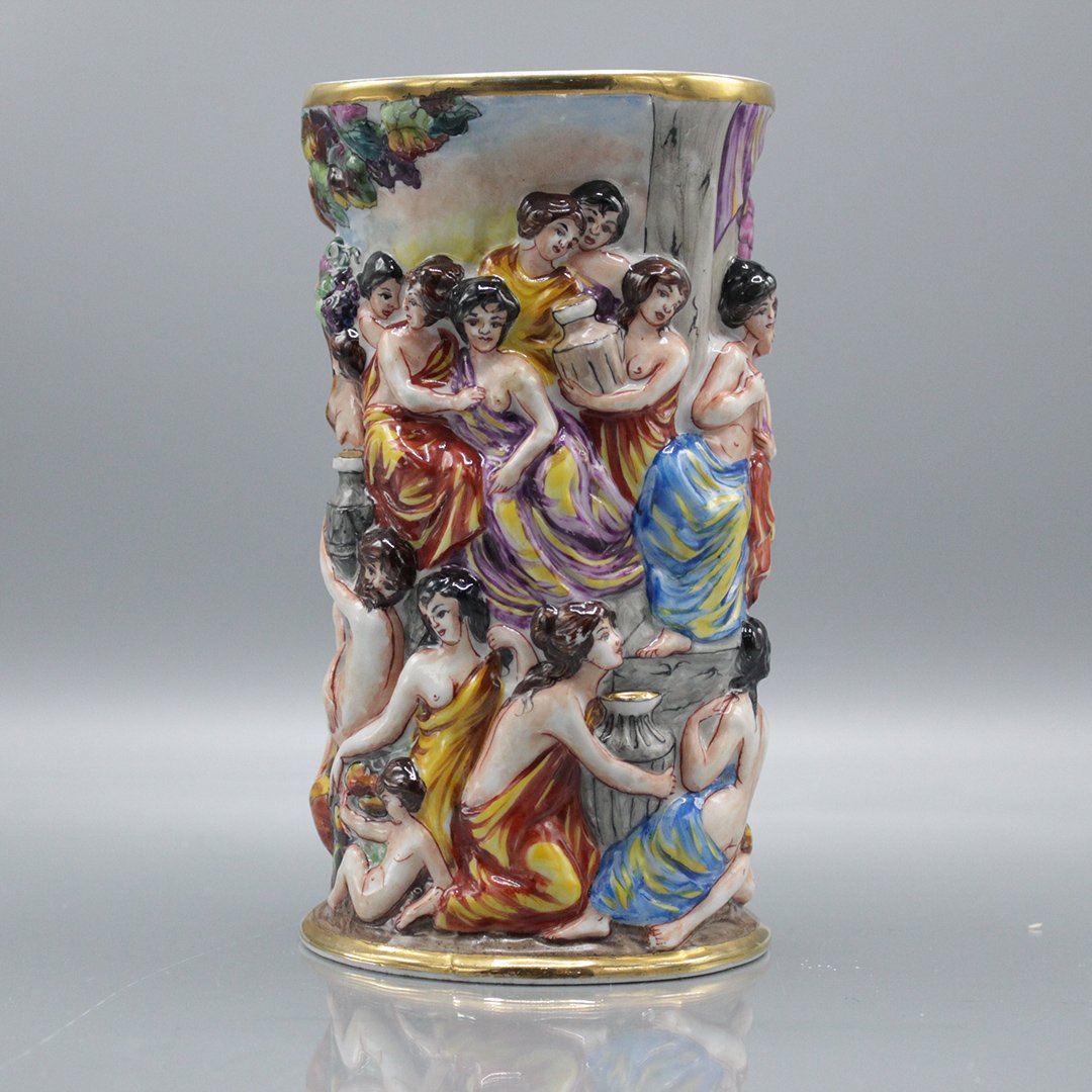 Capodimonte Vase w/ Renaissance Women (1 of 8)