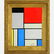 Seymour Zayon, Mid-Century Modern Squares and Lines Oil