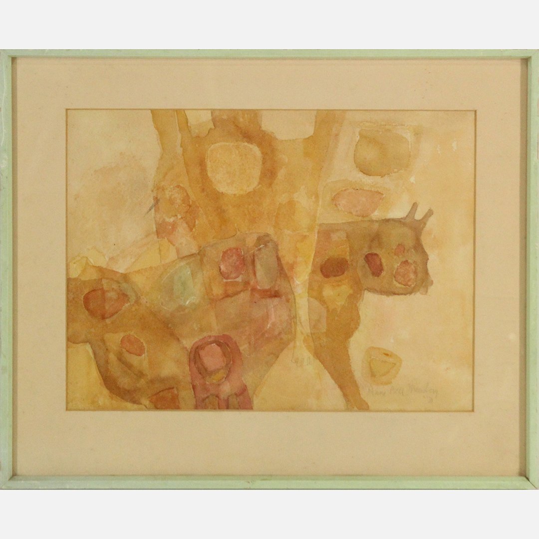 Anne Bell Greenberg 1970, 20th. C American Abstract W/c (1 of 5)