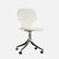 Mid-Century Modern Lucite Swivel Chair Aluminum Base