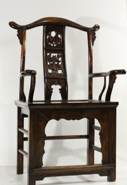 Chinese Exotic Wood Throne Chair / Arm Chair (1 of 9)