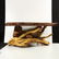 Quality Wood Root Base Coffee Table Polished Wood Top - 2