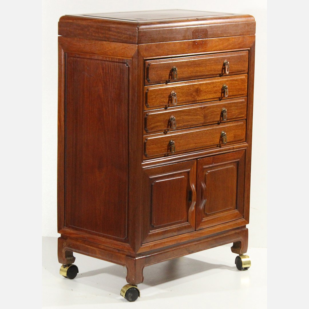 Exquisite Mahogany Tall Case Jewelry Chest Multi Drawer (1 of 6)
