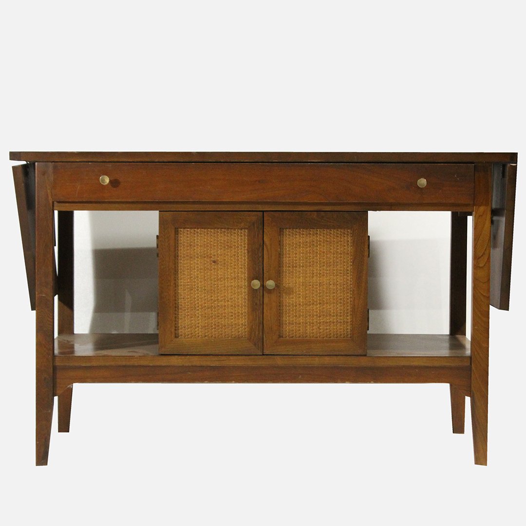 Mid-Century Modern Drop Leaf Sides Console Cabinet (1 of 5)