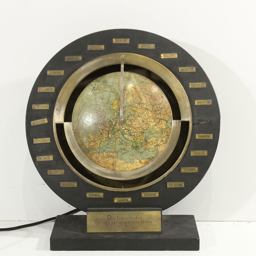 Unusual Mid-Century Modern World Time Clock (1 of 8)