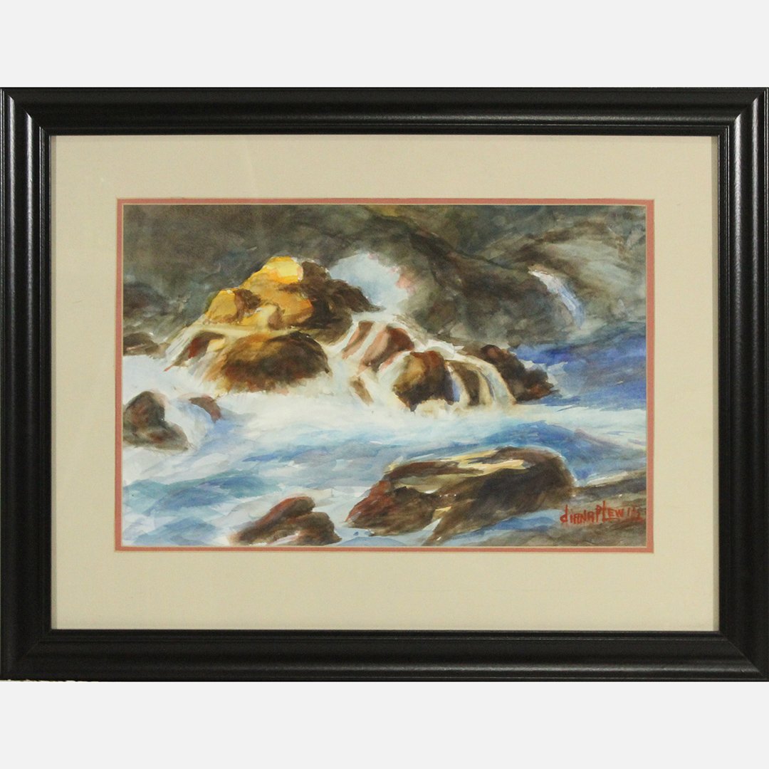 Diana Lewis (1909-2006) American "Monhegan Rocks" (1 of 6)