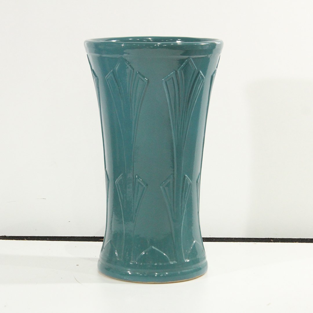 Turquoise American Art Pottery Umbrella Stand / Vase (1 of 5)