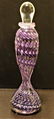 Quality Art Glass Perfume Bottle Purple Lavender Signed