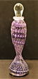 Quality Art Glass Perfume Bottle Purple Lavender Signed - 2