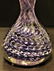 Quality Art Glass Perfume Bottle Purple Lavender Signed - 3