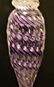 Quality Art Glass Perfume Bottle Purple Lavender Signed - 4