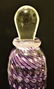 Quality Art Glass Perfume Bottle Purple Lavender Signed - 6