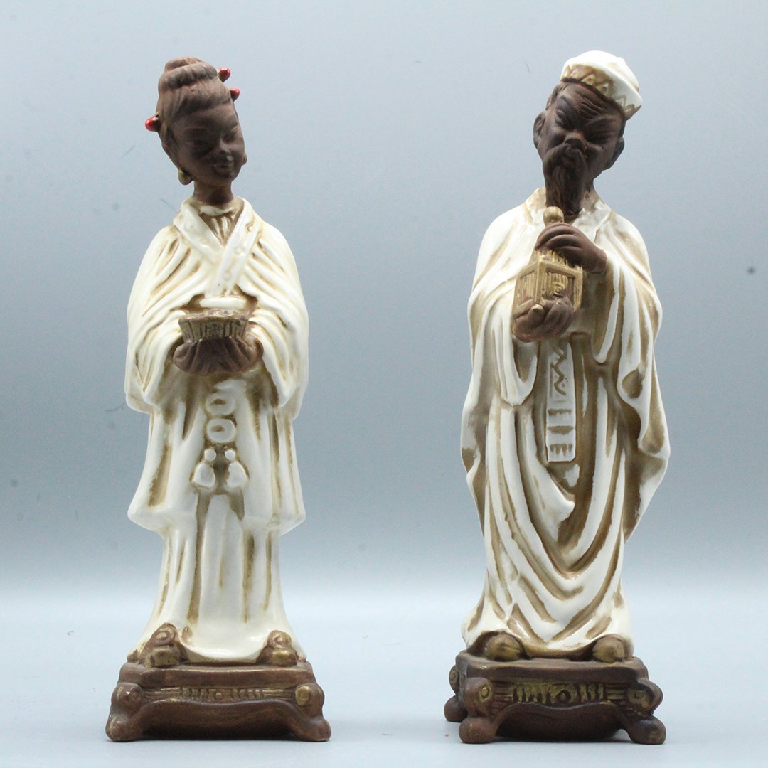 Two [2] Kreiss Corr Porcelain Oriental Figures (1 of 5)