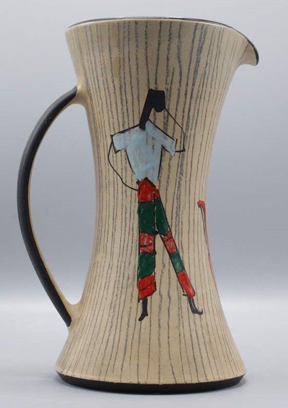 Mid-Century Modern Design Ceramic Water Pitcher (1 of 4)