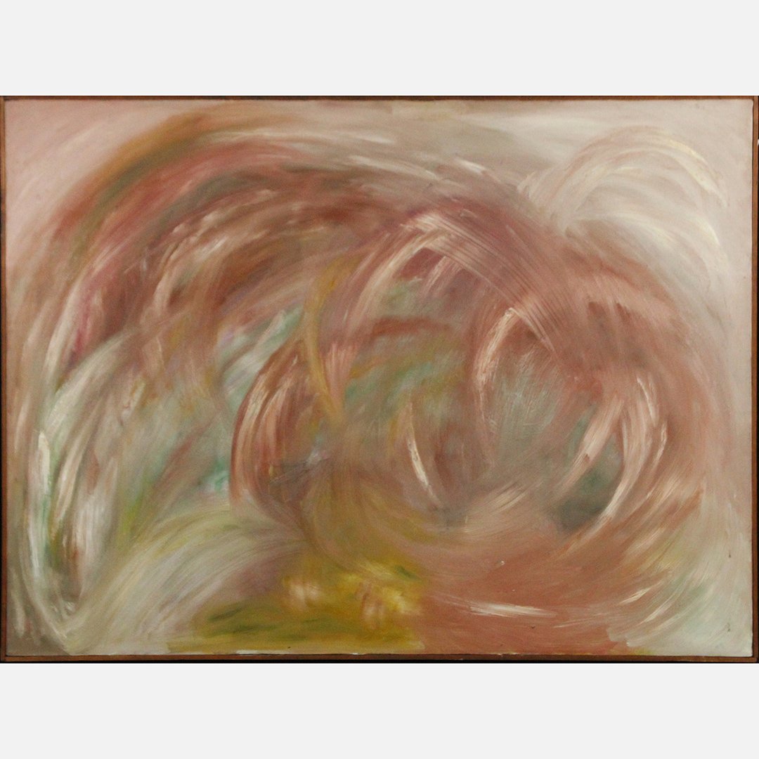 Mid-Century Modern Abstract Expressionism Oil Painting (1 of 2)