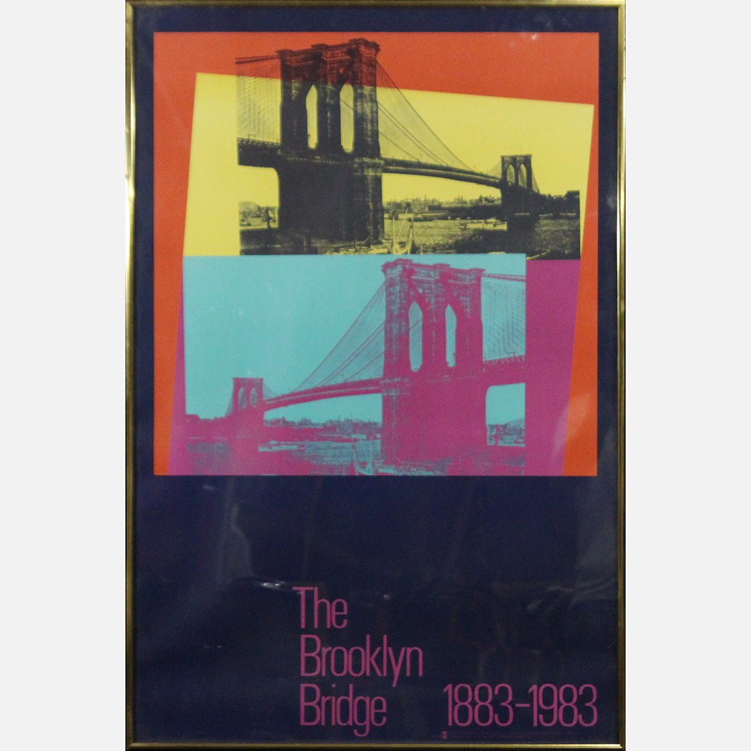 Poster: The Brooklyn Bridge 1883-1983 Andy Warhol Image (1 of 5)