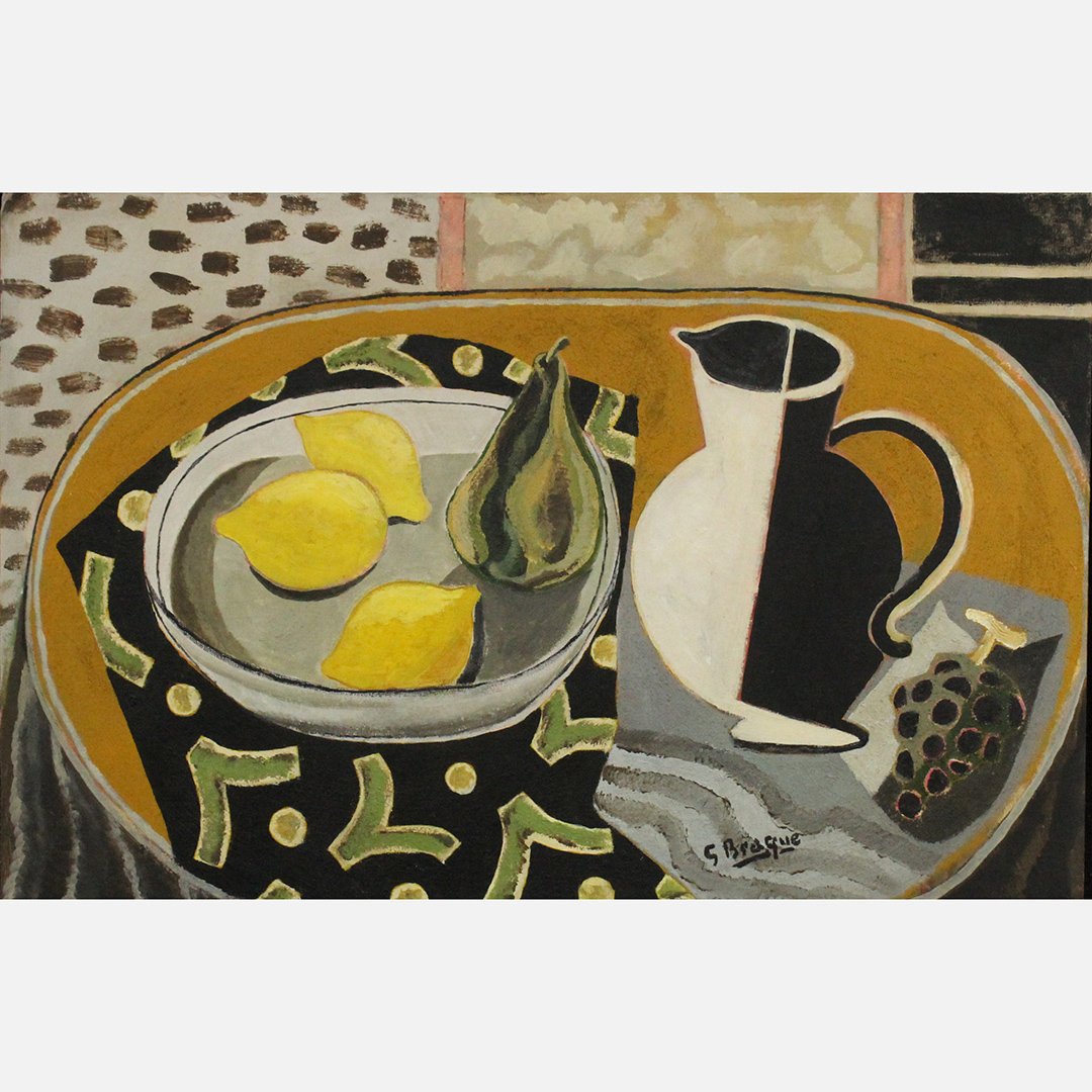GEORGES BRAQUE 1882-1963, attributed, Still Life Oil/c (1 of 6)