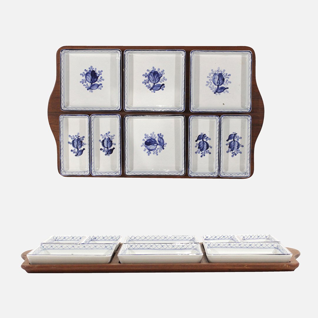 MADE IN DENMARK Mid-Century Horderves Serving Tray (1 of 8)