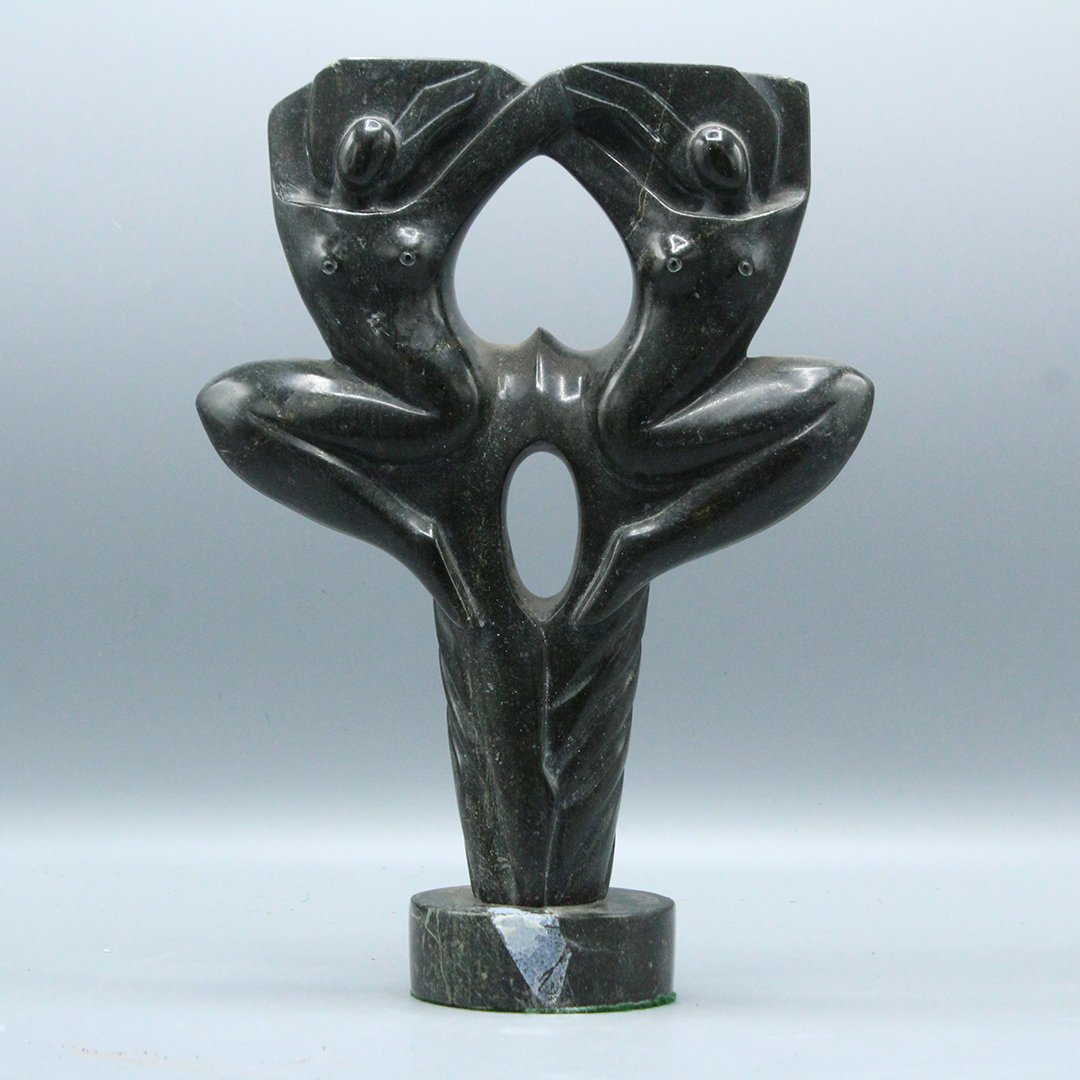 Zorach Style Mid-Century Marble Sculpture Dancing Women (1 of 3)