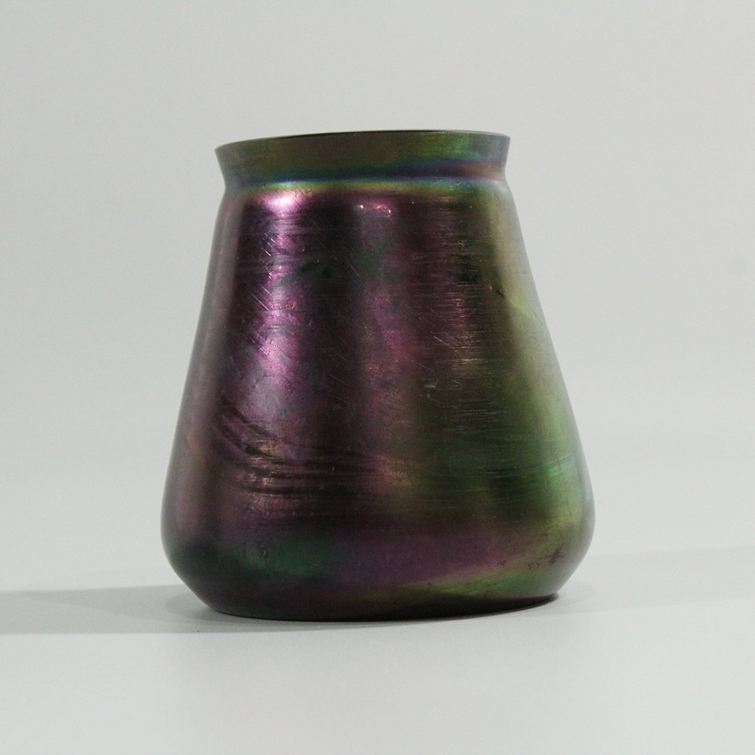 Vintage Loetz Purple Art Glass Iridescent Vase (1 of 4)