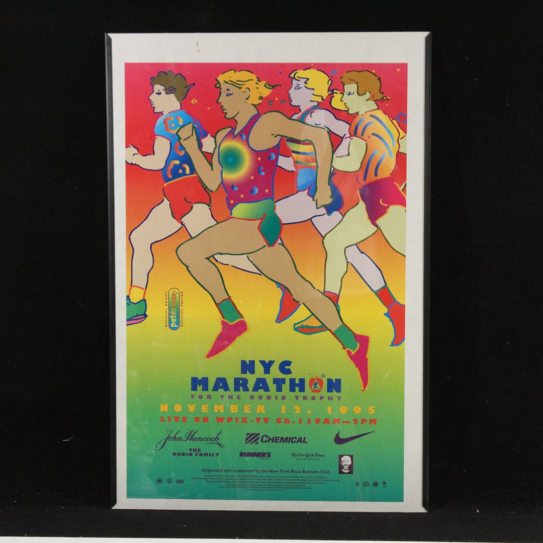 Peter Max Official Poster NYC Marathon November 12 1995: Peter Max Official Poster NYC Marathon November 12, 1995. Size: 36 in. x 24 in.