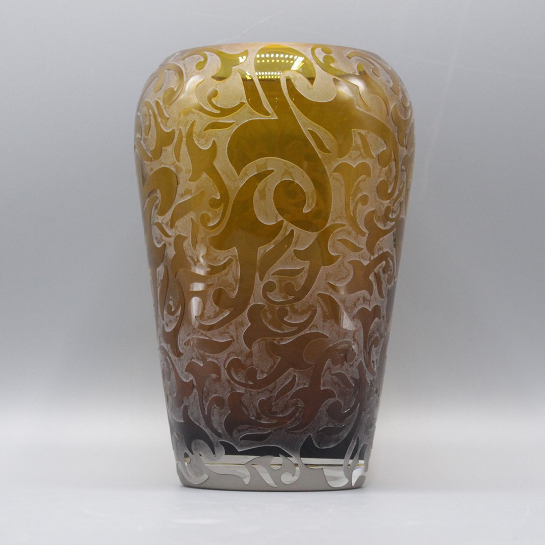 Studio Art Glass Cameo Vase by Michael Wiener (1 of 6)